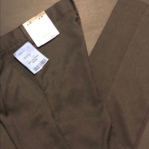 NWT Boys VanHeusen Dark Grey Slacks 8Reg